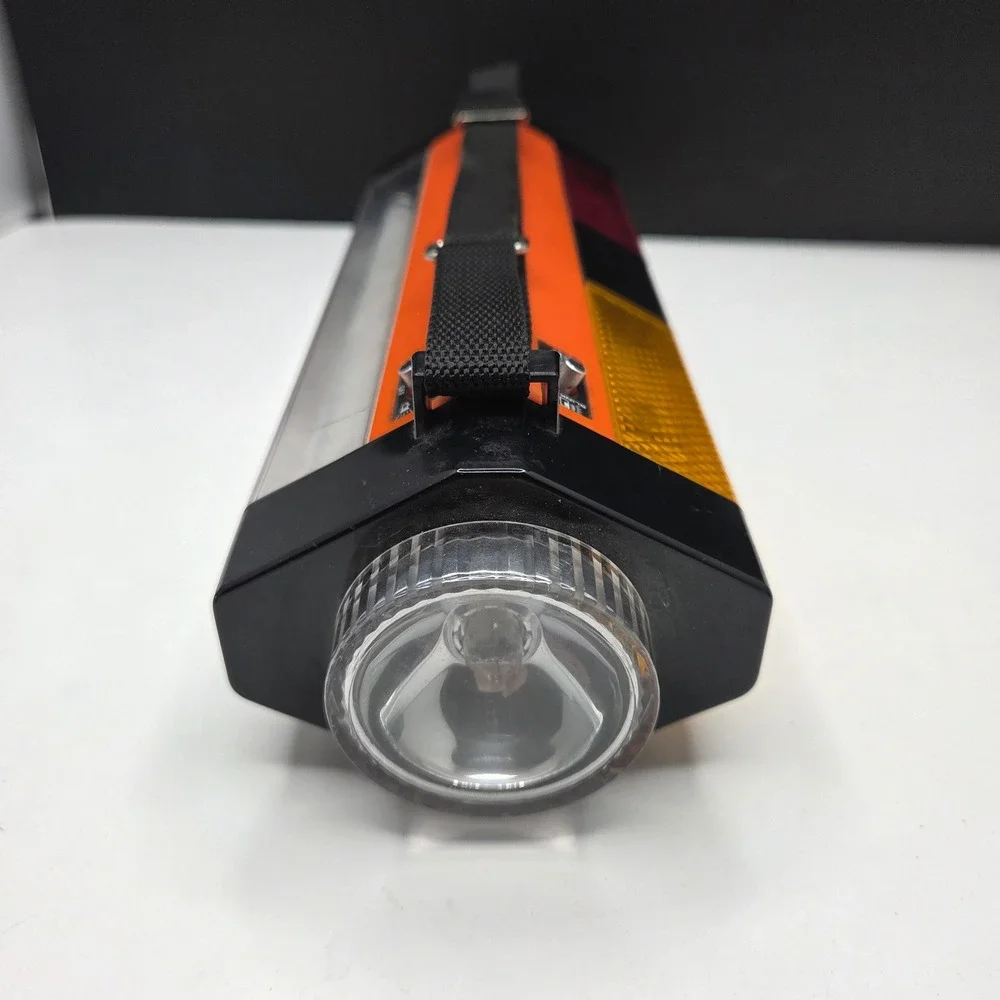 Vintage Sears Emergency Lantern Multi-Function 12V Fluorescent Orange Blinker